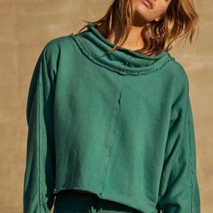 FREE PEOPLE Movement Glacial Mist Sweater Size Small